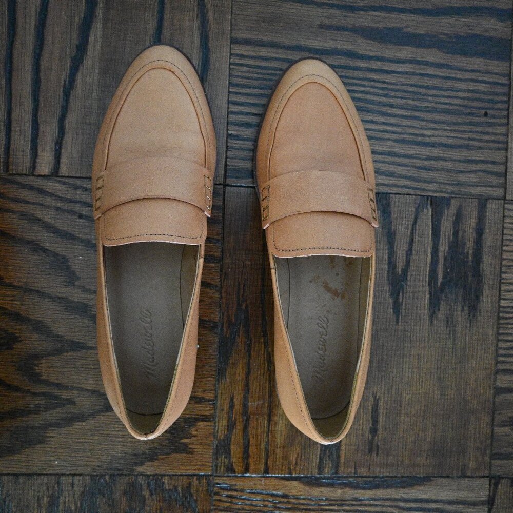Madewell Leather Loafers – Camel/Sand – Size 9
